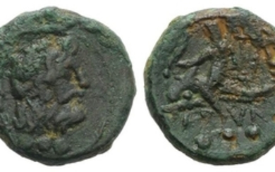 Southern Apulia, Brundisium, 2nd century BC. Æ Quadrans (16mm, 3.78g,...