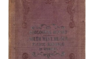 * SWALLOW, George Clinton (1817-1899). Geological Report of the Country Along the Line of the South-Western Branch of the Pacific Railroad, State of Missouri. St. Louis, 1859.