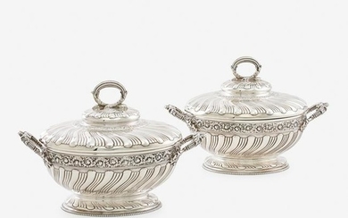 PAIR OF TIFFANY & CO. STERLING SILVER VEGETABLE TUREENS