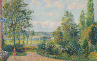 Camille Pissarro (1830-1903), Le Jardin d'Octave Mirbeau, la terrasse, Les Damps