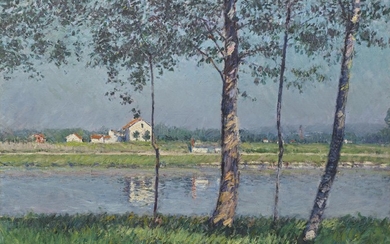 Gustave Caillebotte (1848-1894), Rive de la Seine au Petit-Gennevilliers