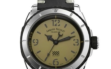 Armand Nicolet - S05-3 Military Automatik - A713PGN-VN-PK4140NR - from official dealer - Men - 2011-present