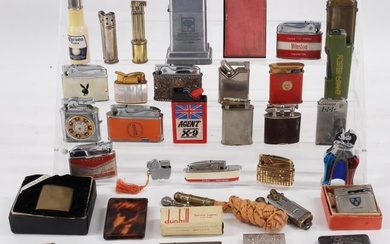 34PC Assorted Vintage Advertising & Other Lighters
