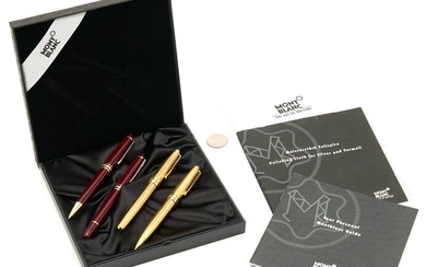 4 Montblanc Meisterstuck Writing Instruments, incl.