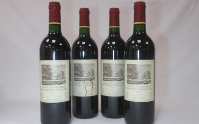 4 bouteilles de Pauillac, Château Duhart-Milon,... - Lot 29 - Enchères Maisons-Laffitte