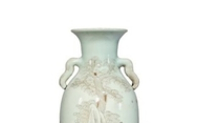 A CHINESE OVOID 'BOYS' VASE 20TH CENTURY The body …
