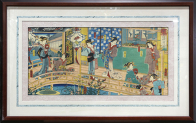 Japanese Woodblock Prints, Utagawa Kuniaki, 19c