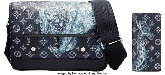 Louis Vuitton x Chapman Brothers Limited Edition Blue & White, Lot #58128