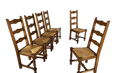 (6) FRENCH COUNTRY DINING CHAIRS