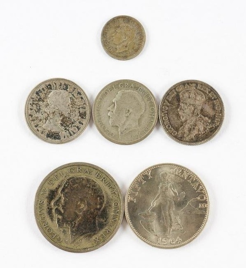 6 Silver World Coins