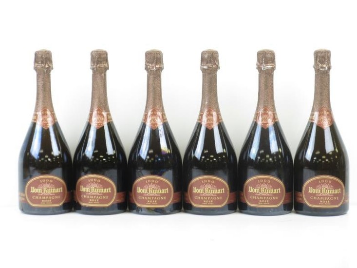 *6 bottles of Dom Ruinart 1990 Rose Champagne (oc)...