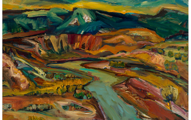 Darren Vigil Gray (b. 1959), New Mexico River Valley