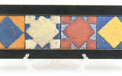 Framed Grueby Art Pottery tiles