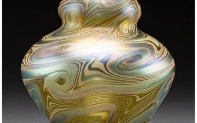 79029: Tiffany Studios Favrile Glass Vase, early 20th c