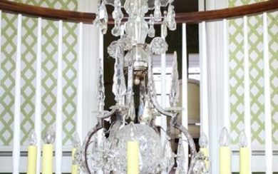 WATERFORD CRYSTAL 8-LIGHT CHANDELIER
