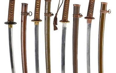 Four Unsigned Samurai Swords
