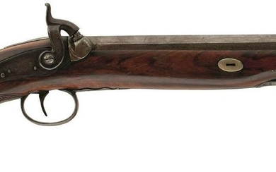 A 14-BORE PERCUSSION OFFICER'S PISTOL, 10inch sighted