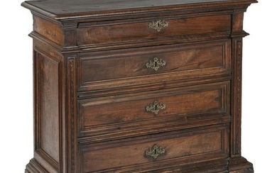 A 17th century walnut chest of drawers