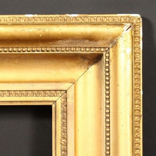 A 19th Century hollow frame, rebate size - 22.5" x 32.5" (57...
