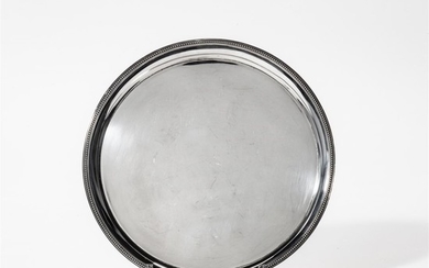 A Dutch silver circular tray Mark of Hendrik...