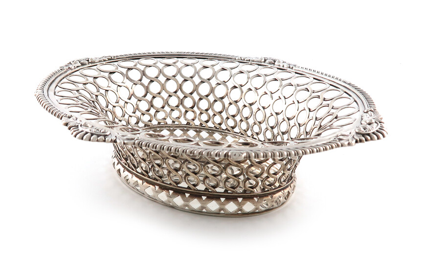 A George III silver basket