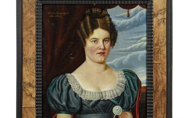 A German portrait of a lady, dated 1845