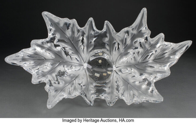 A Lalique Clear and Frosted Glass Champs Élysées Bowl (post-1945)