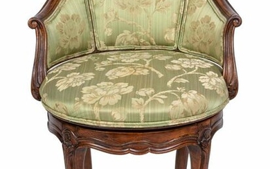 A Louis XV Style Dressing Chair Height 27 1/2 x width
