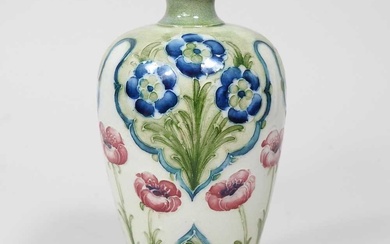 A Macintyre Moorcroft pottery vase, circa 1900, of shouldered form,...