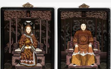 A Pair of Chinese Ancestral Portraits