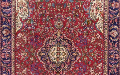 A Persian Hand Knotted Tabriz Carpet, 331 X 233