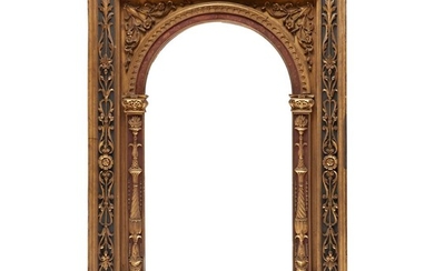 A Renaissance style painted and gilt tabernacle frame 19th/early...