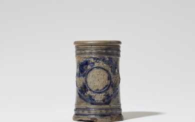 A Westerwald salt glazed stoneware apothecary jar