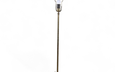 A brass floor lamp, 20th century.