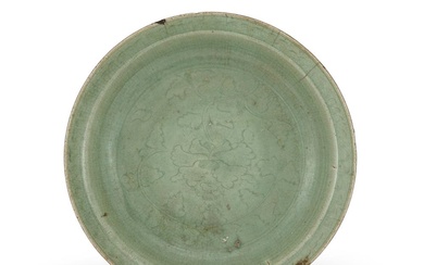 A large Longquan celadon dish