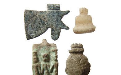 A lot of 4 Egyptian amulets
