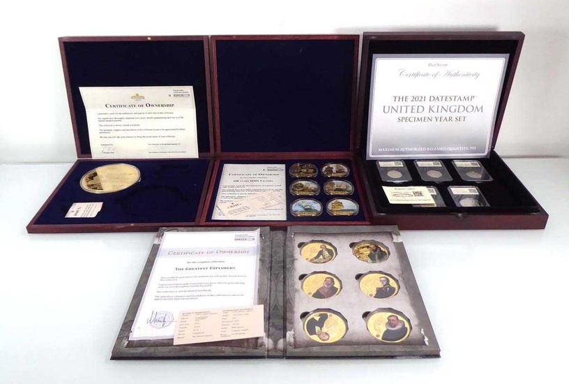 A set of five Datestamp Specimen Year set coins for...