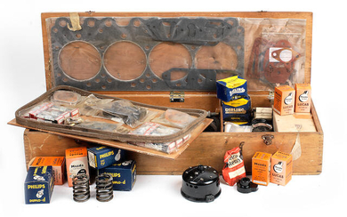 A wooden-cased No.15 'Overseas Touring Spares Kit' for Rolls-Royce and Bentley, 1964