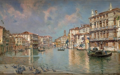 ANTONIO REYNA (1862 / 1937) "Venice Canal"
