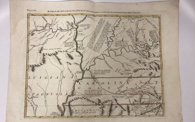 ANTONIO ZATTA (ITALIAN, 18TH CENTURY) MAP OF VIRGINIA