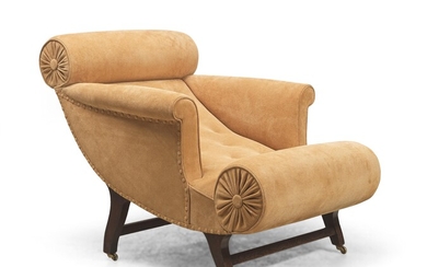 Adolf Loos, a “Knieschwimmer” armchair, variation used for, inter alia, the apartments of Arthur and Leonie Friedmann