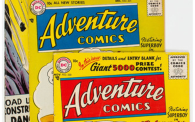 Adventure Comics Group of 8 (DC, 1956-57). Features Superboy....