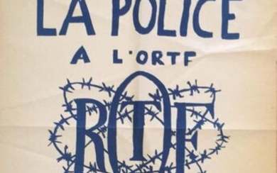 Affiche de mai 1968 "La police à l'ORTF"... - Lot 29 - Oger - Blanchet
