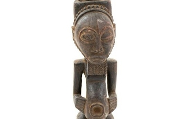 African Congo Hemba Singiti Male Power Figure Sculpture