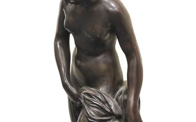 After Étienne-Maurice Falconet (1716-1791): " La Baigneuse", A Bronze Figure...