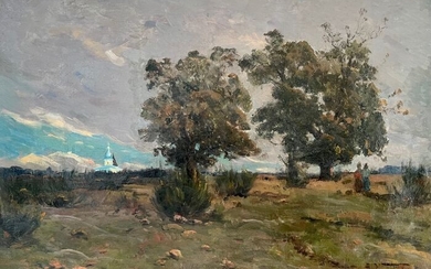 Aleksandr Vladimirovic Makovskij (1869-1924) (attributed to) - Russian Landscape