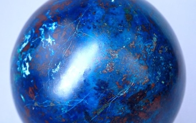 Amazing "AAA +++ Deep Blue" Chrysocolla Sphere 3146ct - 69.89×69.89×69.89 mm - 629.2 g