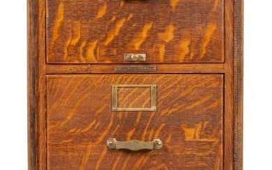 American Craftsman Tiger Oak Filing Cabinet