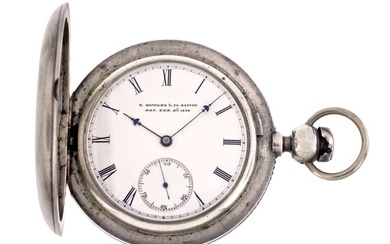 An E. Howard series IV pocket watch with coin silver hunting case
