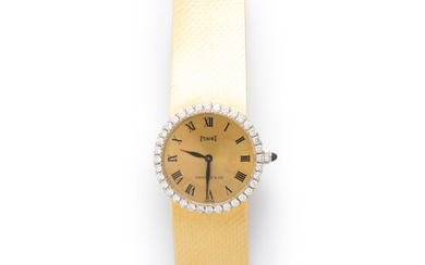 An eighteen karat gold and diamond bracelet watch, Piaget, Tiffany & Co.